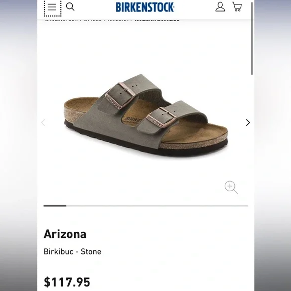 Birkenstock Dark Brown Double Strap Sandals - Picture 3 of 3